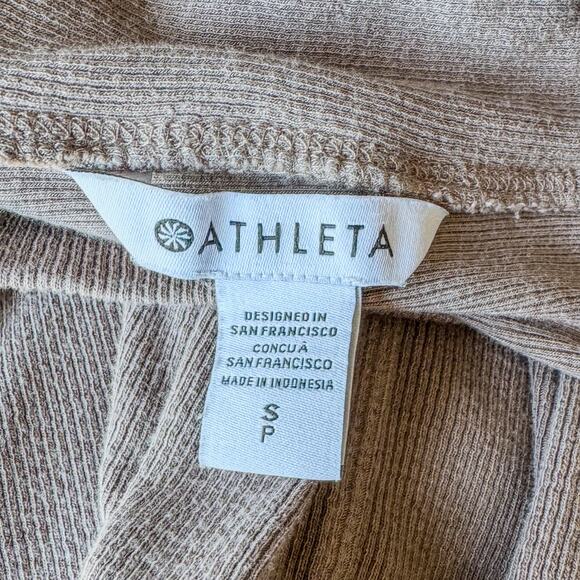 Athleta, Presence Sweatshirt w/ Accented Open Back, Pyrite, Women’s Small, Yoga - Picture 8 of 10